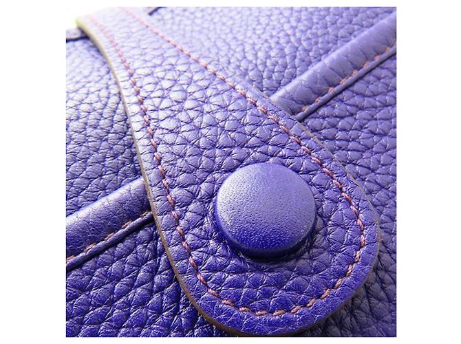 Hermès Purple Clemence Evelyne III PM Porpora - vista 5