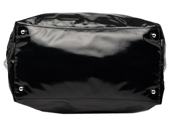 Borsa Chanel Black Coated Canvas La Pausa Bay Shopping Nero - vista 3
