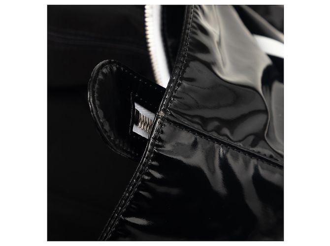 Borsa Chanel Black Coated Canvas La Pausa Bay Shopping Nero - vista 7