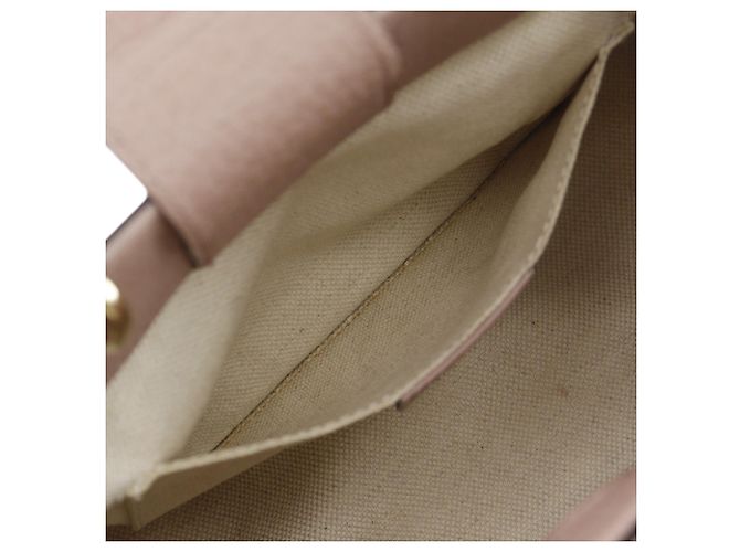 Borsa Gucci Pink Mini Calfskin Bamboo Shopper Rosa - vista 5