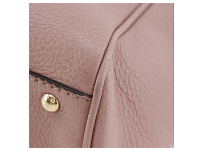 Borsa Gucci Pink Mini Calfskin Bamboo Shopper Rosa - vista 9
