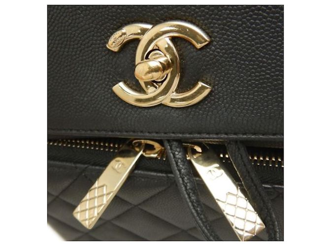 Zaino Chanel Black Business Affinity Caviar Nero - vista 10