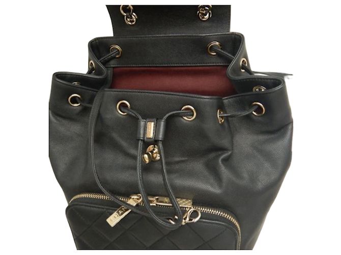 Zaino Chanel Black Business Affinity Caviar Nero - vista 20