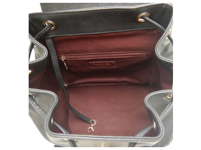 Zaino Chanel Black Business Affinity Caviar Nero - vista 5