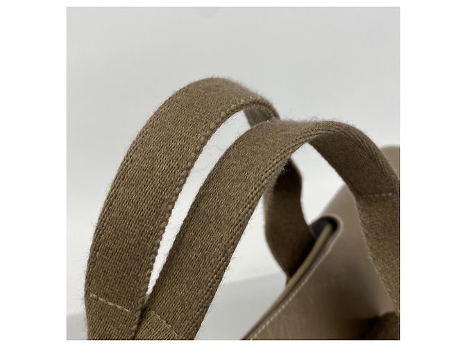 Hermès Borsa Tote Hermes Valparaiso MM Taupe - vista 10