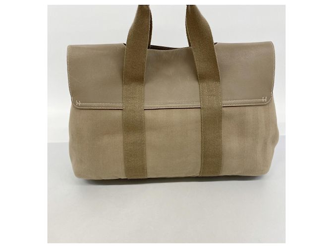 Hermès Borsa Tote Hermes Valparaiso MM Taupe - vista 11