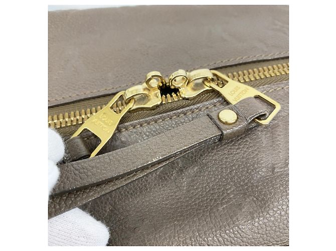Borsa Louis Vuitton Monogram Empreinte Lumineuse PM Marrone - vista 10