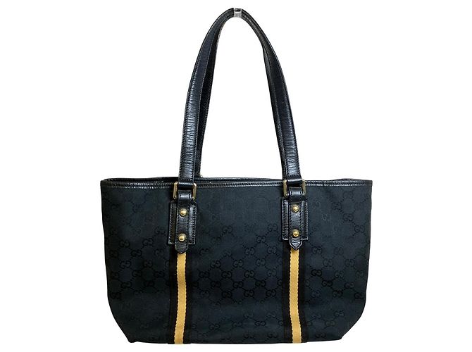 Gucci GG Canvas Leder Tote Bag - Ansicht 2