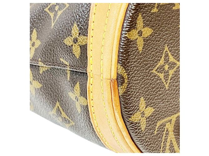 Borsa Tote Louis Vuitton Monogram Canvas Bucket PM Marrone - vista 7