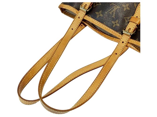 Borsa Tote Louis Vuitton Monogram Canvas Bucket PM Marrone - vista 8