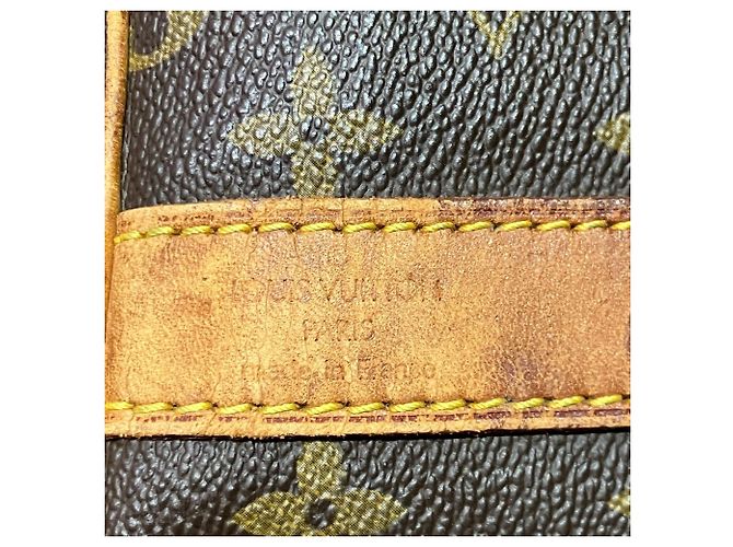 Louis Vuitton Keepall Bandoulière 55 Borsa Boston Marrone - vista 4