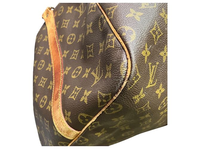 Louis Vuitton Keepall Bandoulière 55 Borsa Boston Marrone - vista 6