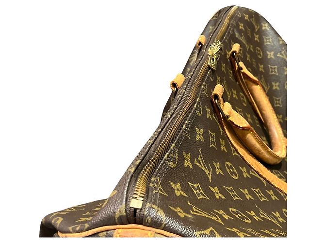 Louis Vuitton Keepall Bandoulière 55 Borsa Boston Marrone - vista 9