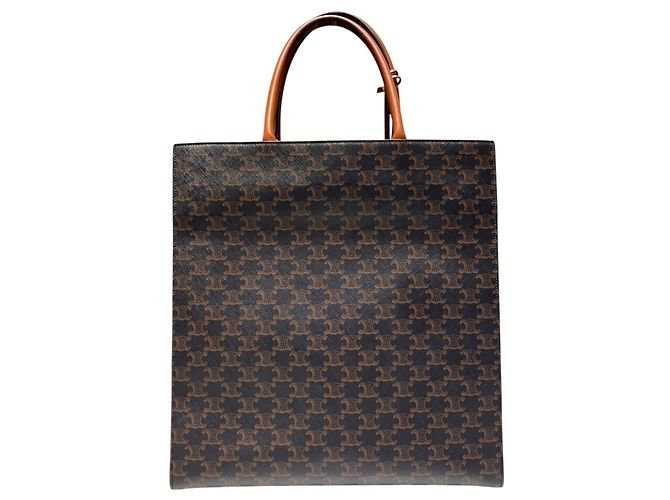 Céline Celine Tote Bag aus braunem PVC - Ansicht 2