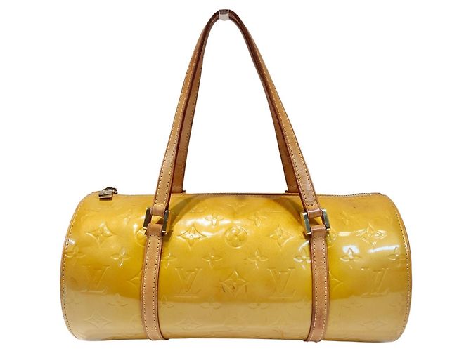 Borsa Louis Vuitton Bedford in pelle smaltata gialla Giallo - vista 2