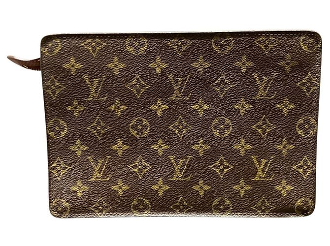 Pochette Homme Louis Vuitton Clutch Bag Marrone - vista 2