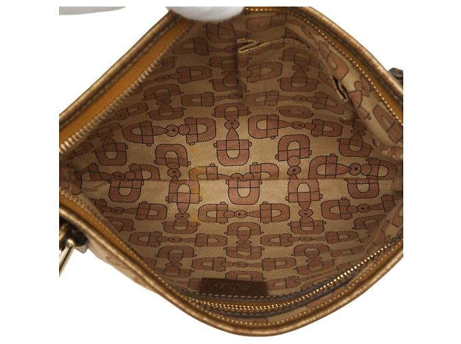 Borsa a tracolla e a spalla Gucci GG Canvas Sherry Line Rosa Beige D'oro - vista 7
