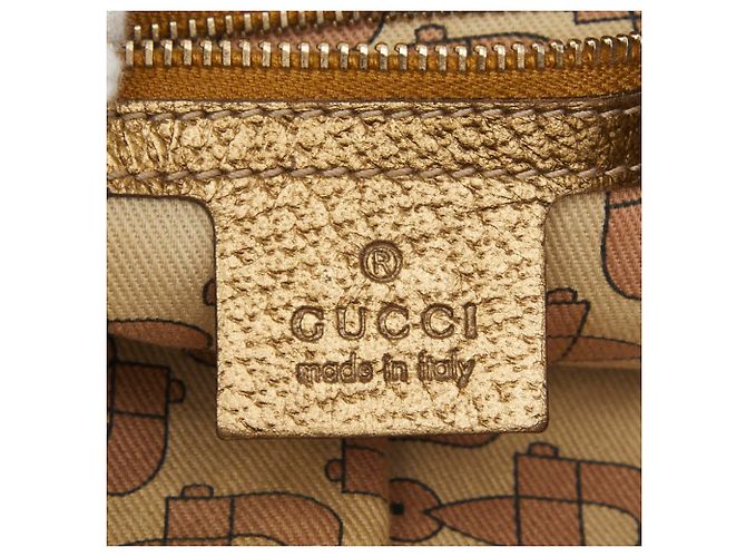 Borsa a tracolla e a spalla Gucci GG Canvas Sherry Line Rosa Beige D'oro - vista 8