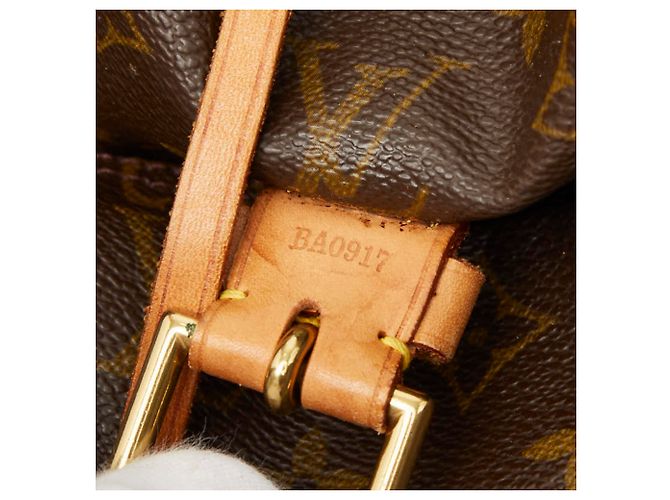 Zaino Louis Vuitton Monogram Montsouris GM Marrone - vista 12