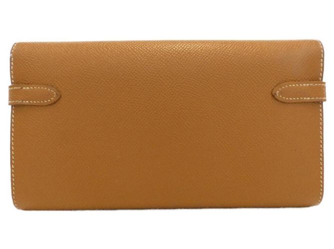 Hermès Cartera larga plegable Hermes Kelly Classic 051300CK Dorado - vista 2