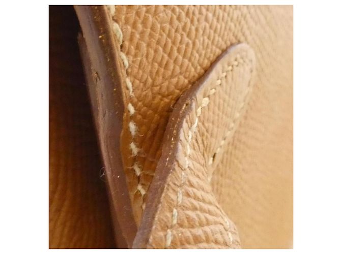 Hermès Cartera larga plegable Hermes Kelly Classic 051300CK Dorado - vista 6
