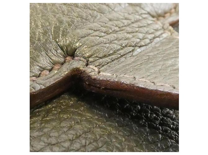 Hermès Hermes Sac à Dépêches Multi Pocket Handbag Marrone Verde Taupe - vista 5