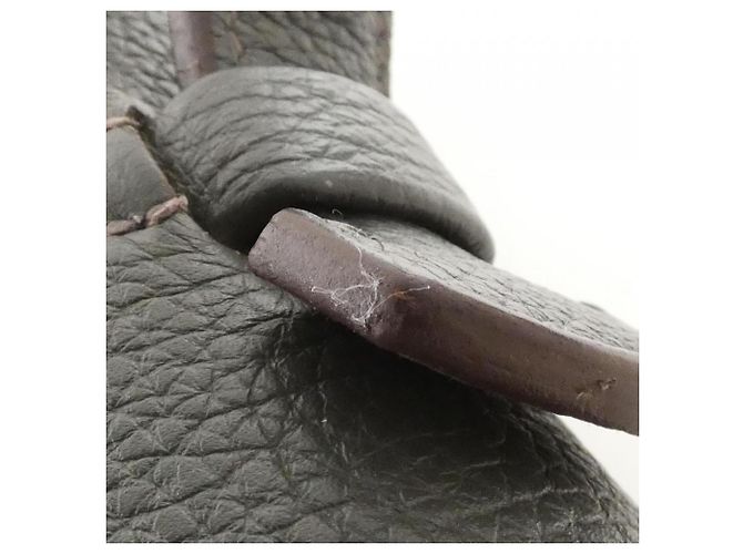 Hermès Hermes Sac à Dépêches Multi Pocket Handbag Marrone Verde Taupe - vista 7