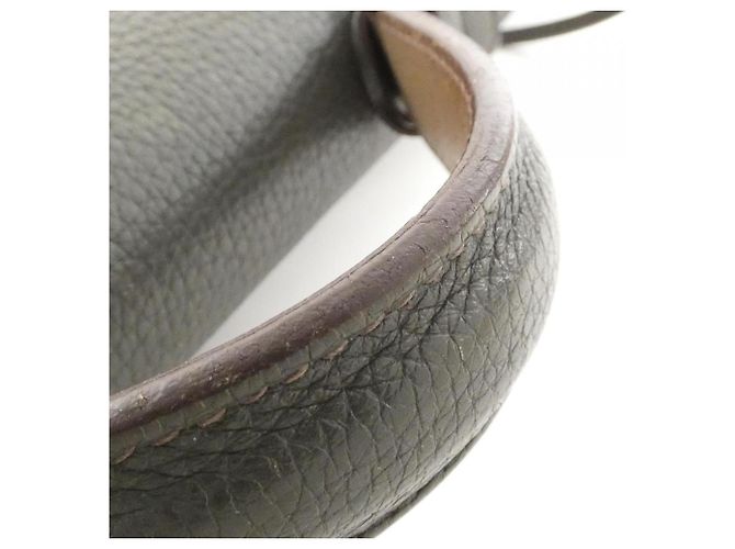 Hermès Hermes Sac à Dépêches Multi Pocket Handbag Marrone Verde Taupe - vista 8