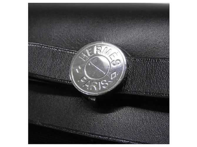 Hermès Bolso Hermes Herbag Zip PM Negro Damier ebene - vista 5