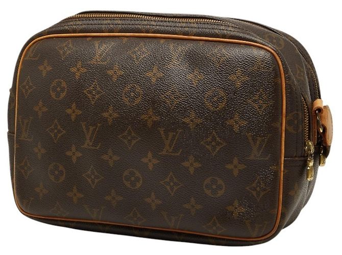 Borsa a tracolla Louis Vuitton Monogram Reporter PM Marrone - vista 2