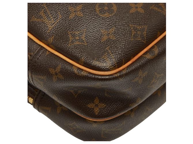 Borsa a tracolla Louis Vuitton Monogram Reporter PM Marrone - vista 7