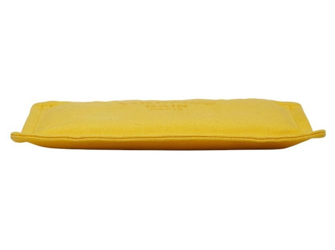 Hermès Pochette Hermes Yachting PM Giallo - vista 3
