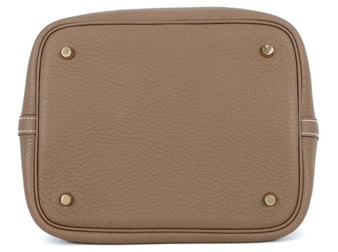 Hermès Borsa Hermes Picotin Lock MM Taupe - vista 3