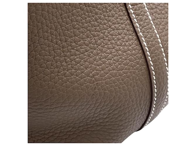 Hermès Borsa Hermes Picotin Lock MM Taupe - vista 7