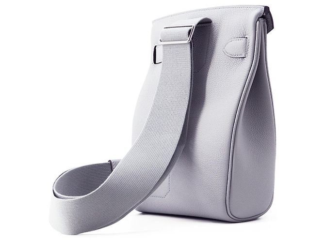 Hermès Borsa a tracolla Hermes Kelly Accad PM Marrone - vista 2