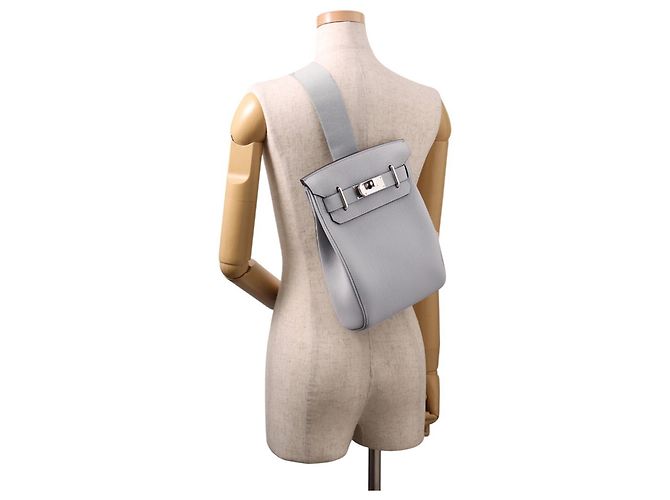 Hermès Borsa a tracolla Hermes Kelly Accad PM Marrone - vista 4