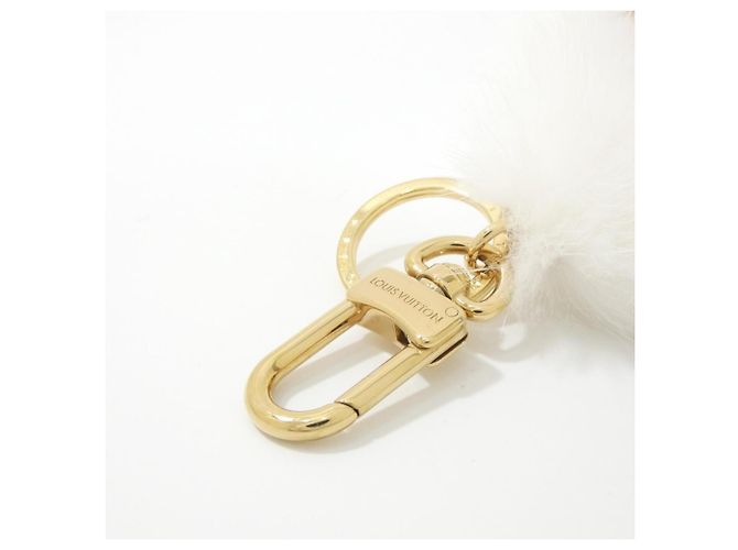 Portachiavi Vivienne in pelliccia Louis Vuitton Bianco Beige - vista 4