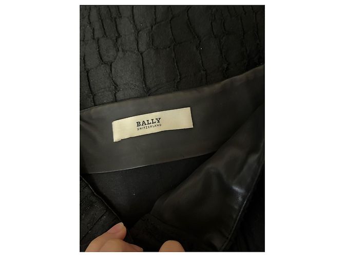 Bally Lederrock Schwarz Krokodil-Optik - Ansicht 5