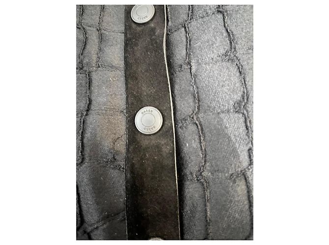 Bally Lederrock Schwarz Krokodil-Optik - Ansicht 6