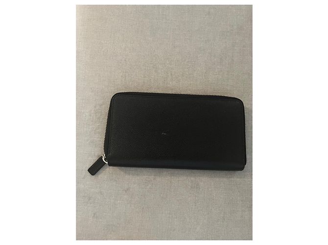Cartera Bally de cuero negro con cierre de cremallera - vista 2