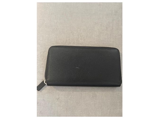 Cartera Bally de cuero negro con cierre de cremallera - vista 3