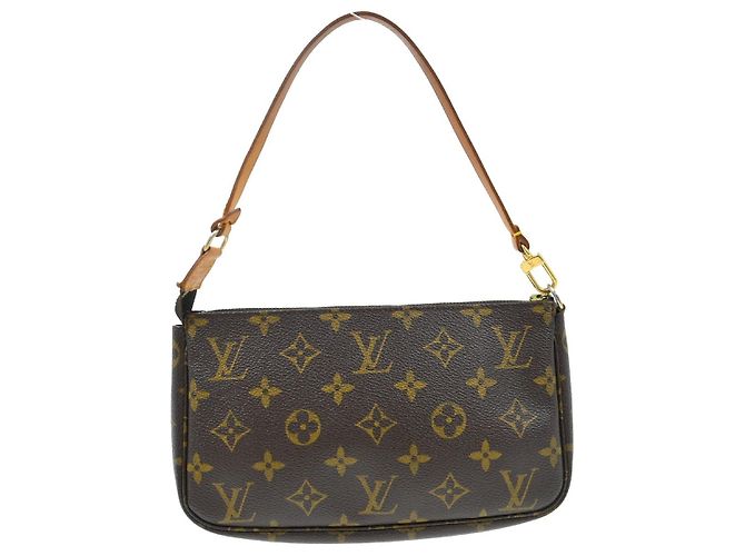 Louis Vuitton Pochette Accessoires Monogram Canvas Medium Marron - vue 2