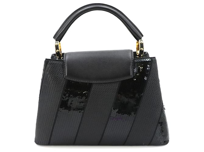 Borsa Louis Vuitton Capucines BB Nero - vista 2