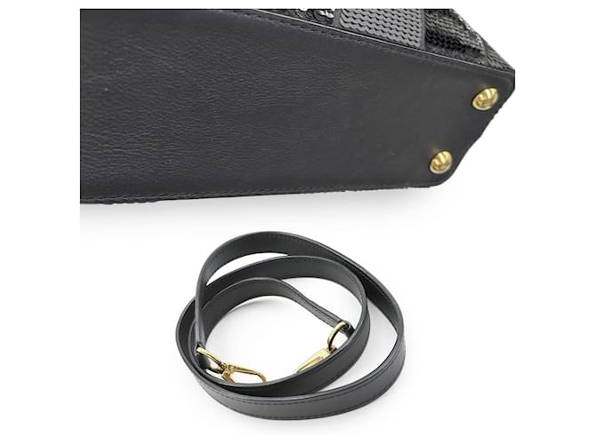 Borsa Louis Vuitton Capucines BB Nero - vista 9