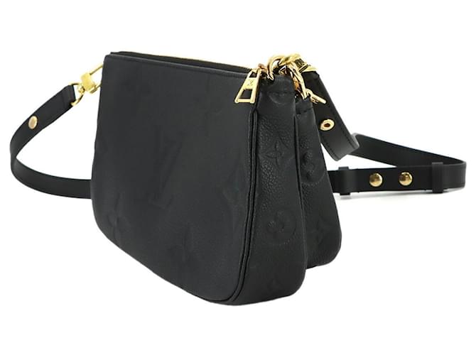 Louis Vuitton Monogram Empreinte Multi Pochette Accessoires Nero - vista 4