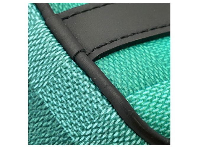 Borsa Louis Vuitton Damier Stripe Keepall XS Verde Giallo Damier ebene - vista 8