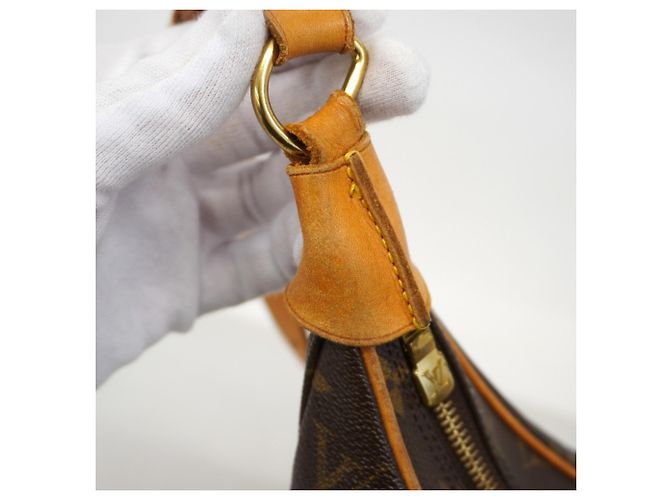 Borsa a tracolla Louis Vuitton Monogram Boulogne 35 Marrone - vista 10