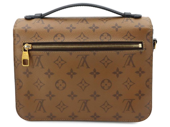 Borsa Louis Vuitton Monogram Reverse Pochette Metis MM Marrone Monogramma - vista 2