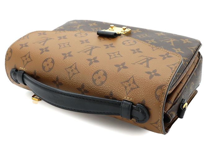 Borsa Louis Vuitton Monogram Reverse Pochette Metis MM Marrone Monogramma - vista 5