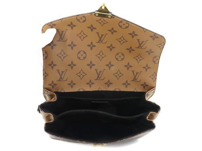 Borsa Louis Vuitton Monogram Reverse Pochette Metis MM Marrone Monogramma - vista 6